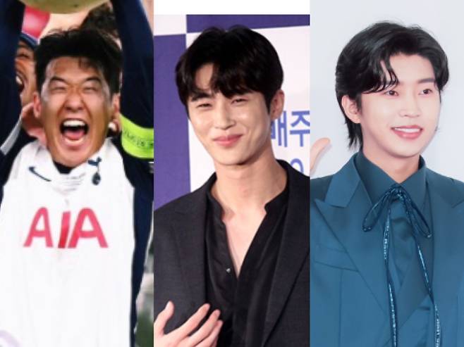 1위 손흥민 2위 변우석 3위 임영웅 (사진: 손흥민 SNS, bnt뉴스)