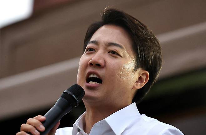 이준석 개혁신당 대선 후보. 뉴시스