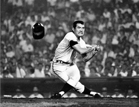 현역시절 나가시마 시게오 종신 명예감독의 모습.