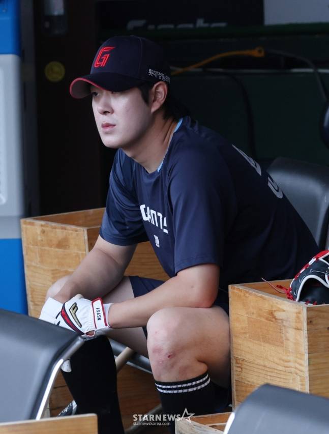 롯데 나승엽. /사진=김진경 대기자