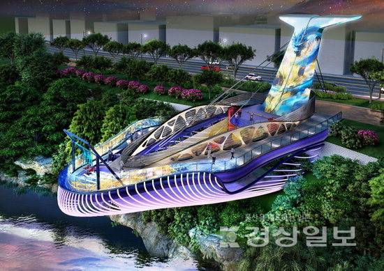 ▲ 용금소 스카이워크 조감도. 울산시청 제공