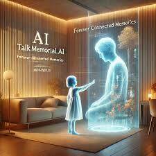 일본 AI(인공지능) 기업 ‘뉴지아(ニュウジア)’가 제공하고 있는 ‘대화형 AI 고인’ 서비스 포스터/뉴지아