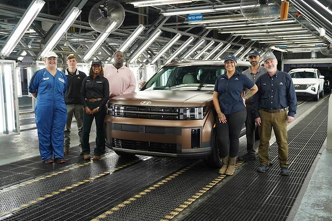 현대차 앨라배마 공장(HMMA)에서 생산된 싼타페