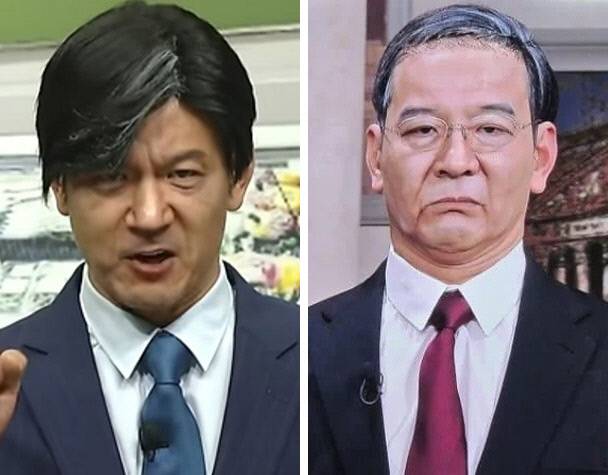 조국 전 조국혁신당 대표(왼쪽)와 한덕수 전 총리 패러디. 쿠팡플레이 제공