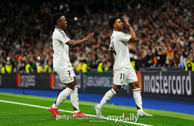 비니시우스 주니오르와 호드리구. /게티이미지코리아