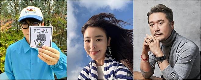 가수 이승환, 배우 김규리, 가수 JK김동욱, 사진|각 SNS