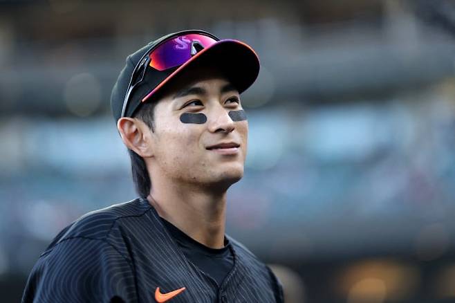 샌프란시스코 자이언츠의 이정후가 2025 메이저리그 올스타전 후보(내셔널리그 외야수 부문)에 올랐다. /AFP 연합뉴스