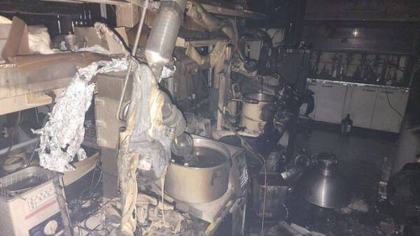 지난 4일 오후 9시 52분쯤 대전시 유성구 카이스트 생명화학공학동 5층에서 폭발 후 화재사고가 난 현장 모습. ⓒ대전유성소방서 제공