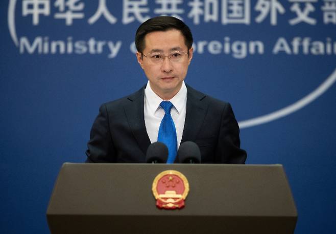 린젠 중국 외교부 대변인. 연합뉴스