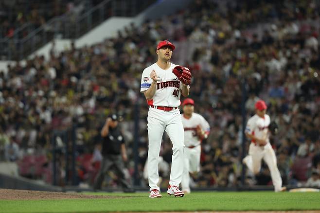 KIA 타이거즈의 외국인 에이스 제임스 네일. /사진=KIA 타이거즈 제공