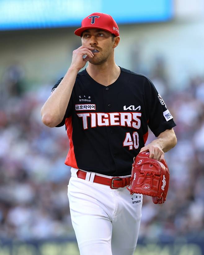 KIA 타이거즈의 외국인 에이스 제임스 네일. /사진=KIA 타이거즈 제공