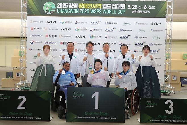 2025 창원 장애인사격 월드컵 R2 이윤리 금메달. 사진 | 대한장애인사격연맹