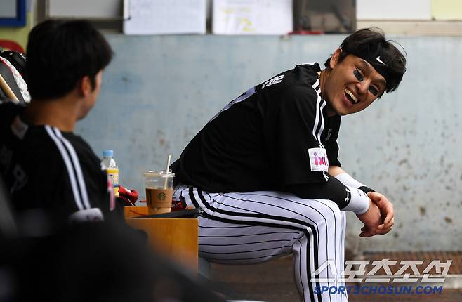 11일 대구 라이온즈파크에서 열린 삼성 라이온즈와 LG 트윈스의 경기. LG 박동원이 환호하고 있다. 대구=박재만 기자 pjm@sportschosun.com/2025.05.11/