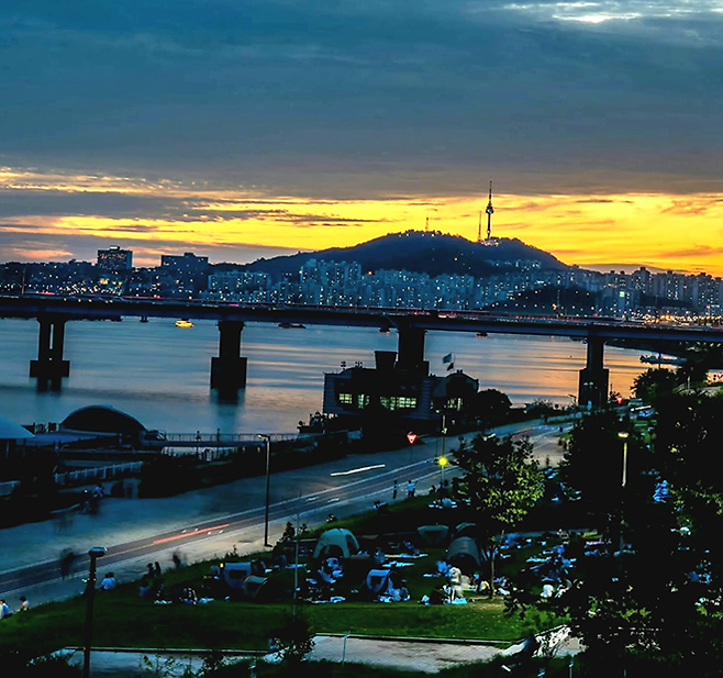 알렉산다르 바시치 CEO가 2024년 3월 대한민국 방문 첫날 촬영한 서울특별시 이른 아침. 사진=야와라 스포츠 그룹