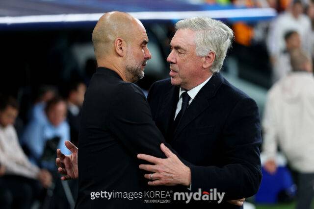 과르디올라 감독과 안첼로티 감독. /게티이미지코리아