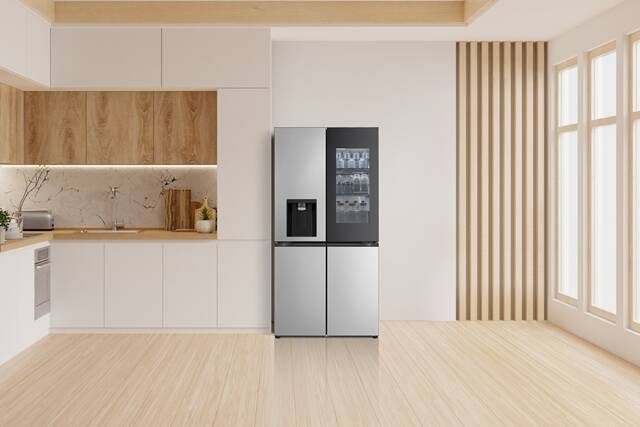 LG전자가 LG 디오스 AI 오브제컬렉션 스템(STEM) 얼음 정수 냉장고 신제품을 출시했다. /LG전자