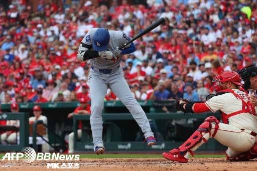 다저스 타선은 이날도 많은 일을 하지 못했다. 사진(美 세인트루이스)=ⓒAFPBBNews = News1