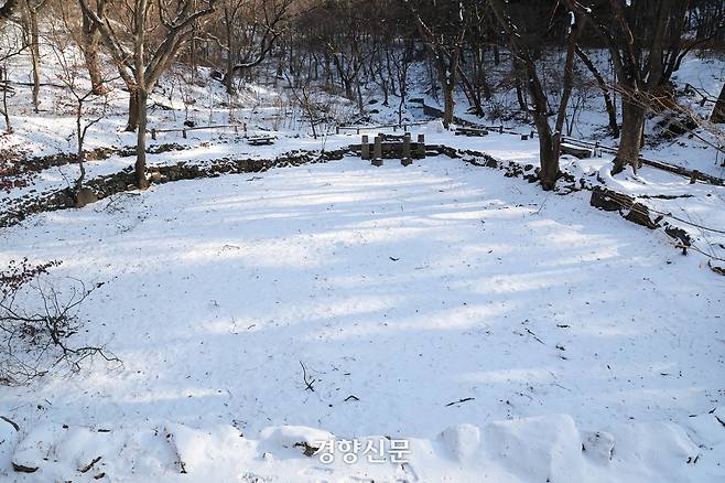 백사실 계곡의 겨울. (2025년 2월 7일 촬영)