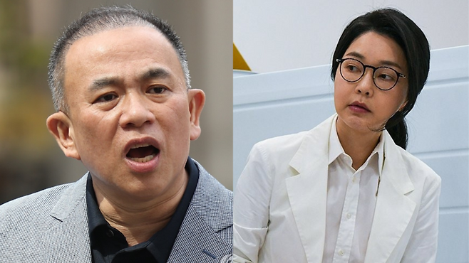 정치 브로커 명태균 씨와 김건희 여사 / 사진=연합뉴스