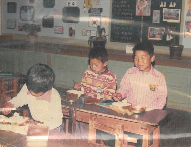 1977년 거제 오량초등학교.