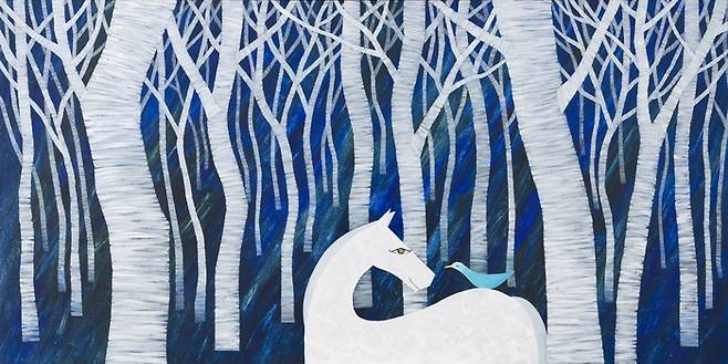 김명순 자작나무 숲 2