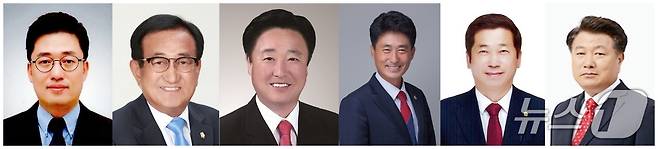 왼쪽부터 김명식 박양규 임영은 이양섭 이재명 장동현.(정당·가나다순)/뉴스1