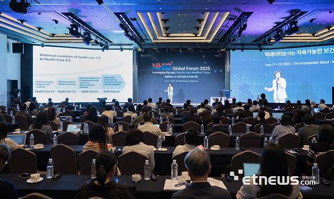 국민건강보험공단은 11일 앰배서더 서울 풀만 호텔에서 '국민건강보험공단 국제포럼'을 개최했다.