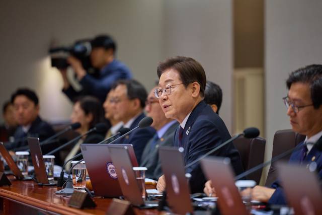 ▲이재명 대통령이 10일 서울 용산 대통령실에서 국무회의를 주재하고 있다. ⓒ연합뉴스