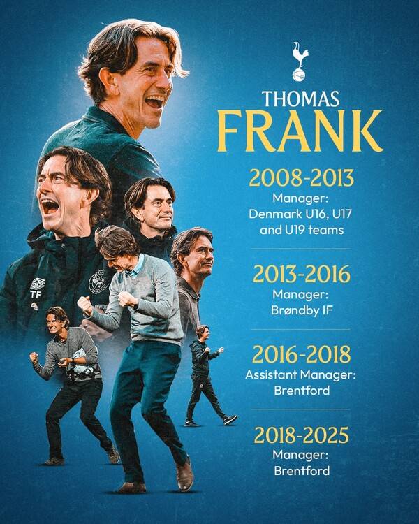 토트넘 홋스퍼 토마스 프랭크 감독. 사진┃토트넘 홋스퍼