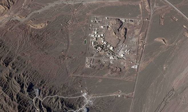 2023년 4월 이란 나탄즈 핵시설 위성사진. ⓒ AP/뉴시스