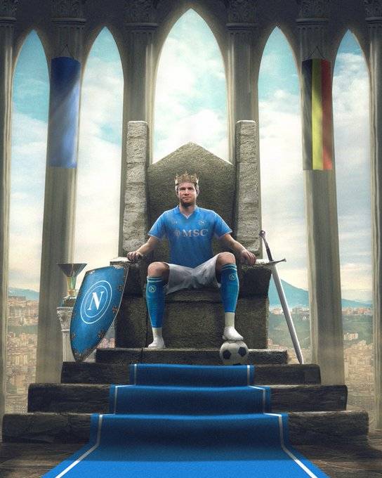 나폴리 공식 X에 공개된 '킹 케빈' 포스터