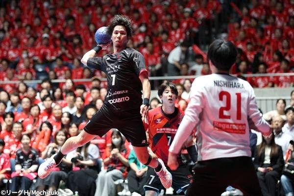 사진 2024-25시즌 일본 남자 핸드볼 리그 H 플레이오프 지그스타 도쿄와 레가로소 미야기의 경기 모습, 사진 출처=일본핸드볼연맹