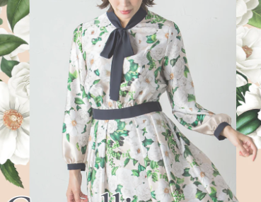 일본 가코 공주가 입은 원피스. 비아지오 블루 캡처