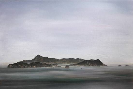 제3회 윤슬화가회 전시 작품 '휴식'.