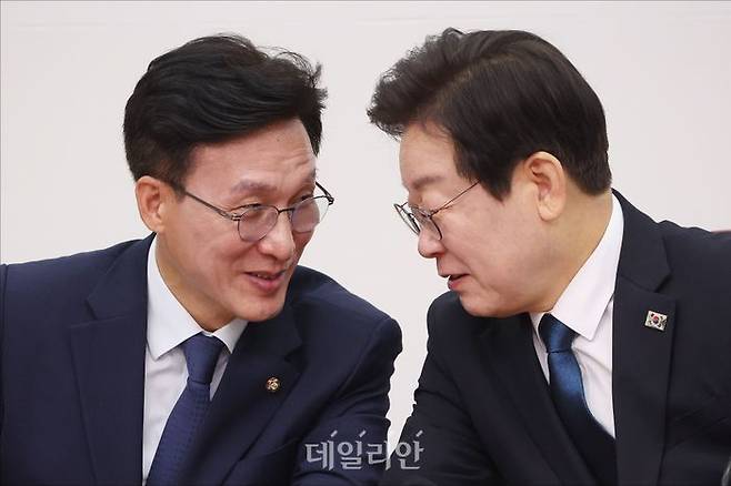 이재명 대통령과 김민석 국무총리 후보자 ⓒ데일리안 홍금표 기자