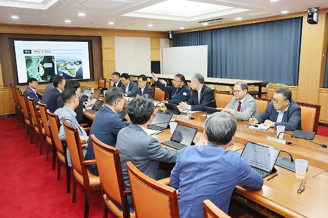 지난 13일 열린 건의 사업 발굴 보고회. 창원시 제공