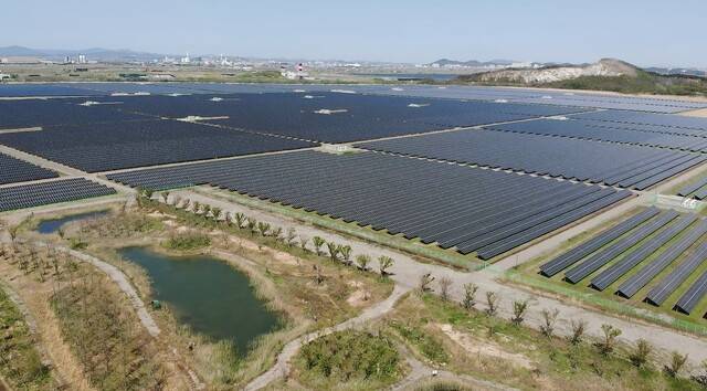 새마금에 조성된 100MW급 육상 태양광 2공구 사업