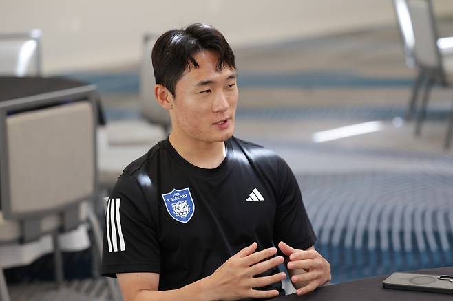 사우스파크 호텔(샬럿, 미국)/ 2025 피파 클럽월드컵/ 인터뷰/ 울산 엄원상/사진 김정수