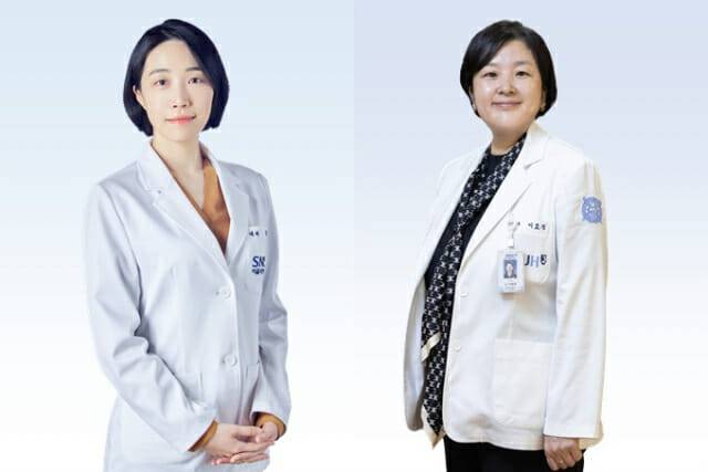 (좌측부터)공성혜 교수와 이효정 교수