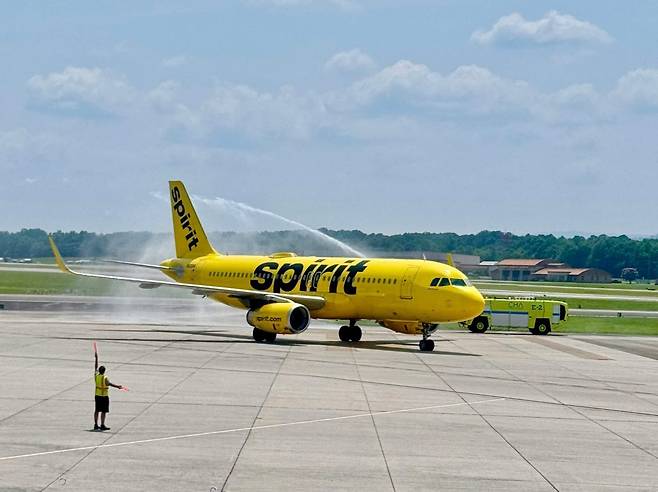 스피릿 항공사 여객기. 스피릿항공 X(구 트위터) 캡처