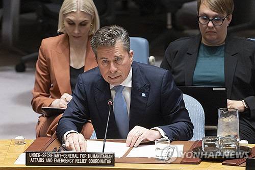 톰 플레처 유엔 인도주의·긴급구호 조정 담당 사무차장. EPA 연합뉴스
