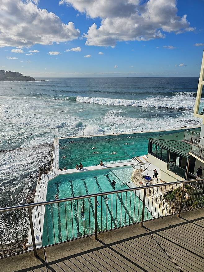 절벽 아래 해안과 맞닿은 수영장, 본다이 아이스버그 Bondi Icebergs (사진=정상미)