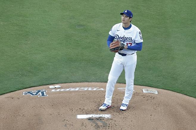 오타니 쇼헤이가 1년 10개월 만에 마운드에 올랐다. AFP연합뉴스