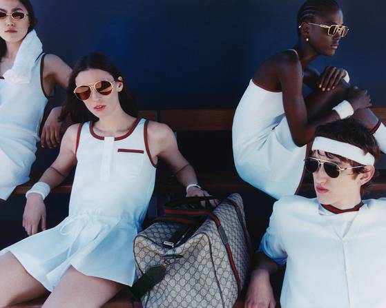 새로운 구찌 테니스 컬렉션과 캠페인. 사진 구찌