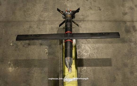 이란의 샤헤드-107 드론. 소셜미디어 캡처