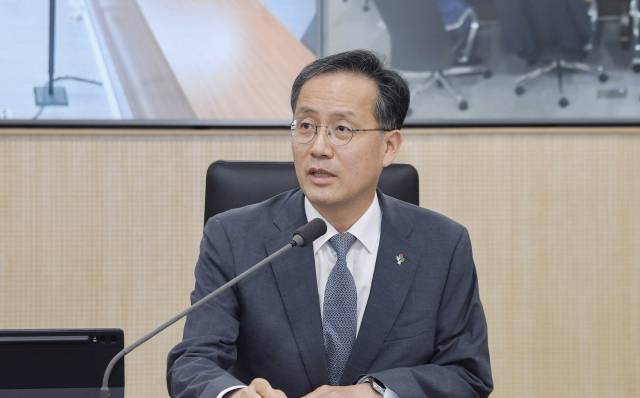 이형일 기획재정부 1차관이 16일 정부세종청사에서 열린 확대간부회의에서 발언하고 있다. 사진 제공=기재부