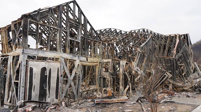 산불피해를 입은 경북 의성군 단촌면 구계리 마을. 구계리 주민대책위원회 제공