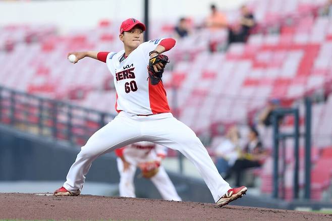 ▲ 우완 에이스로서의 가능성을 유감없이 내비치고 있는 김도현 ⓒKIA타이거즈