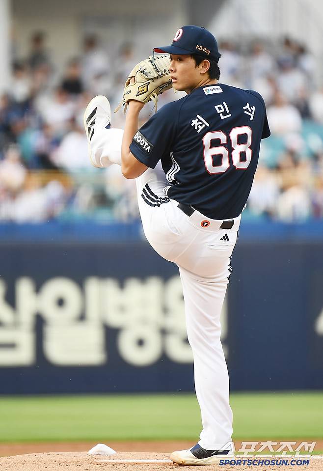 18일 대구 라이온즈파크에서 열린 두산-삼성전. 두산 선발투수 최민석이 투구하고 있다. 대구=정재근 기자 cjg@sportschosun.com/2025.6.18/