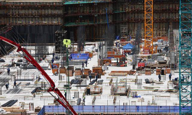지난달 서울 시내 아파트 건설현장. 뉴시스